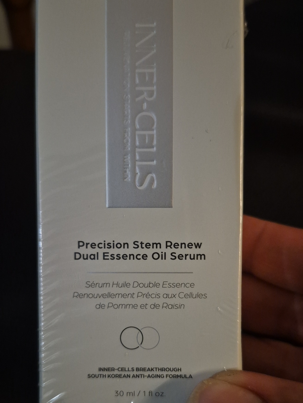 Precision Stem Renew Dual Essence Oil Serum — White
